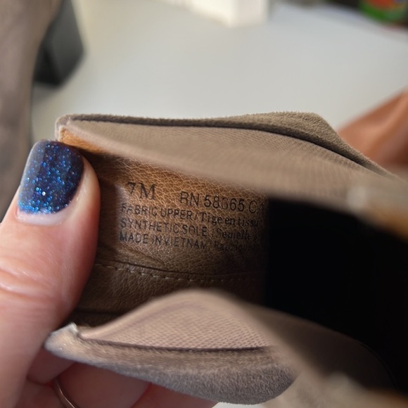 Abound Brown Faux Suede Booties Size 7 - Picture 11 of 14
